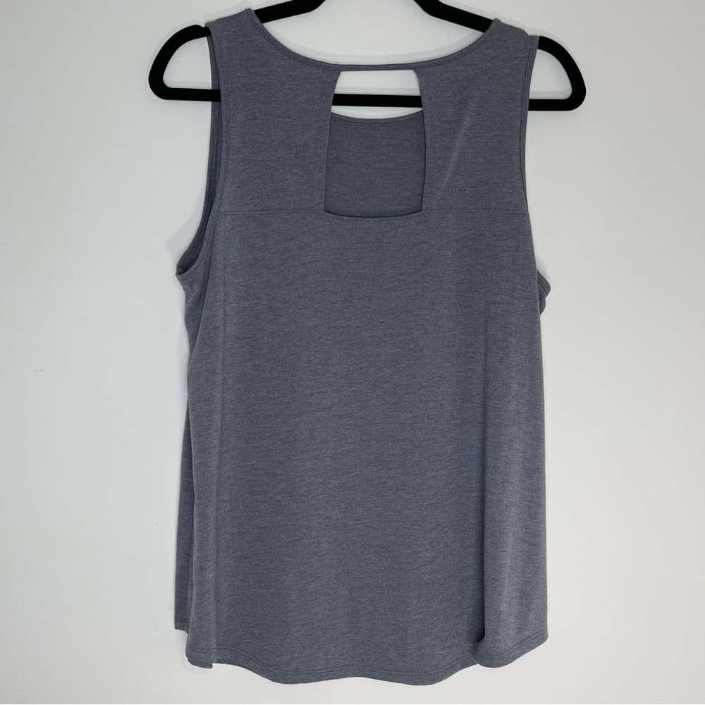 St. John’s Bay Active | Petite Gray Sleeveless Athletic Top | PL - Picture 2 of 5